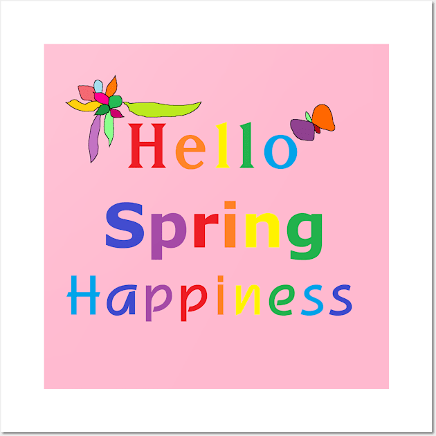 Hello Spring Happiness Time Wall Art by EunsooLee